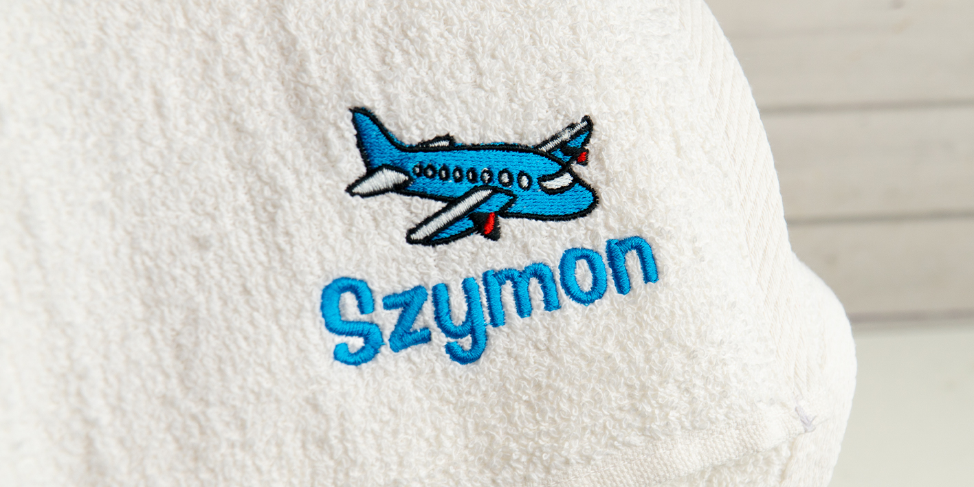 Ręcznik 30x50 z imieniem i rysunkiem dla dziecka